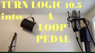 Video thumbnail for Apple Looping Pedal? How to Turn Logic Pro X 10.5 into a LOOP Pedal! by danielfoose