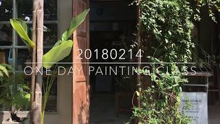 preview picture of video 'Kyle in Chiang mai - One day painting class 치앙마이 한달살기 (ep 10)'