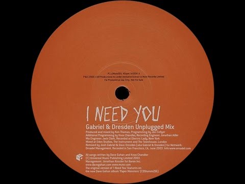 Video thumbnail for I Need You [Unplugged Mix]