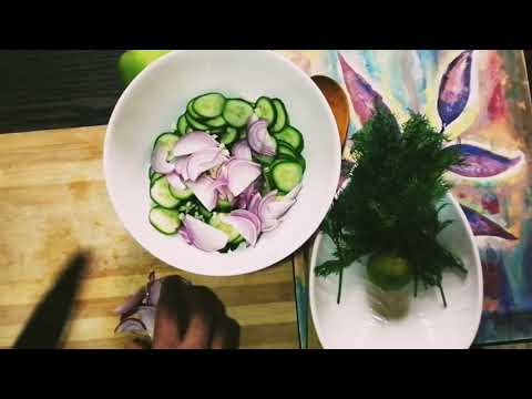 German cucumber salad/gurkensalat recipe by wasa kitchen/how to make creamy cucumber salad