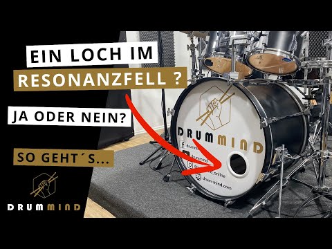 Loch im Bass Drum Resonanzfell? Das sind die Vor- und Nachteile!
