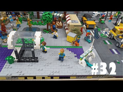 Viel Pflasterungsfortschritt im vorderen Bereich - Bau meiner Lego Stadt Teil 32