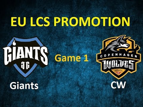 GIA vs CW Highlights | EU LCS Promotion Tournament S6 | Giants vs Copenhagen Wolves G1
