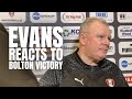 🗣️  "We got the performance" - Evans