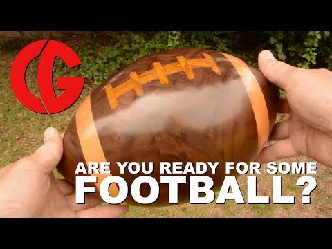 Making a Wood Football - Woodturning, Woodworking