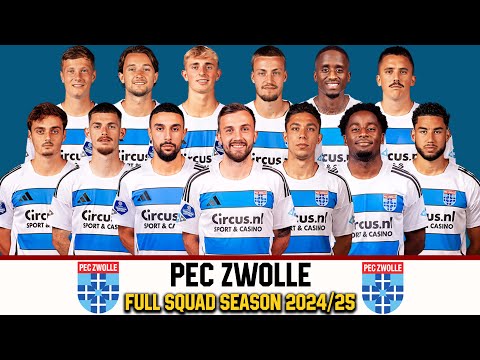 PEC Zwolle Official Squad Season 2024/25 | Eredivisie Season 2024/25 | gtbkaphansports