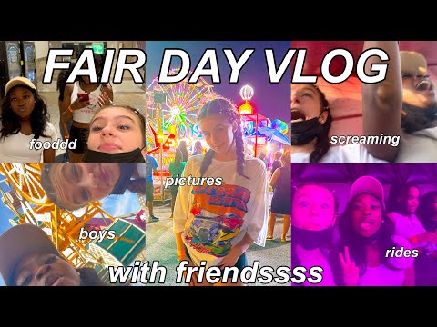 FAIR DAY VLOG I come to the carnival with me and my friends !