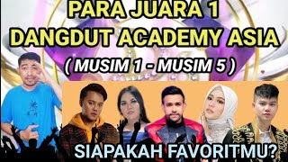 Download lagu PARA JUARA 1 DANGDUT ACADEMY ASIA MUSIM 1 SAMPAI MUSIM 5 mp3