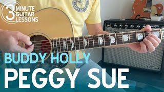 Learn Peggy Sue in 3 Minutes! Beginner Guitar Lesson (Buddy Holly)
