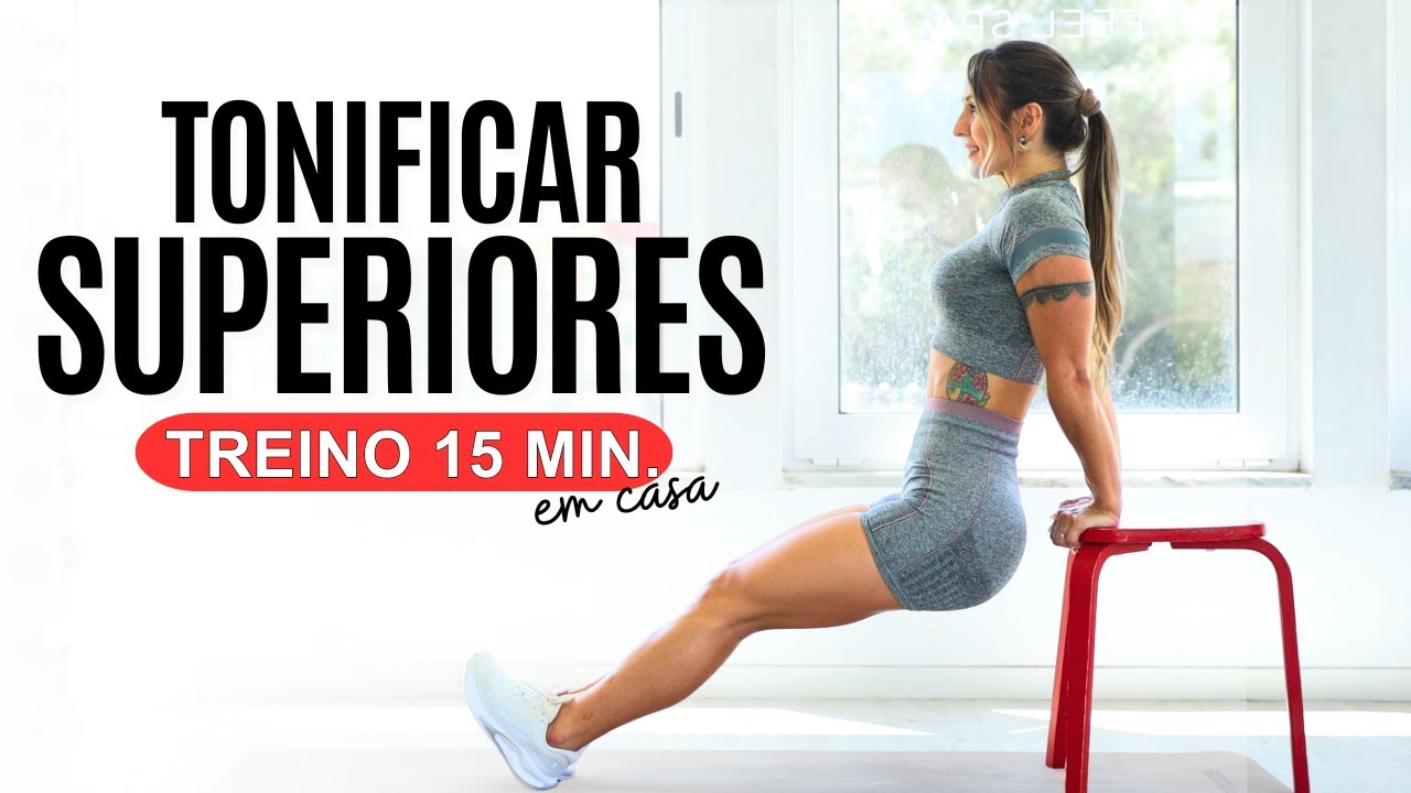 Treino Pesado para Tonificar Braços e Costas - Sem equipamentos - 15 min. Pesado