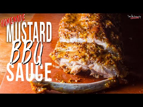 Simple Homemade Mustard BBQ Sauce for Ribs | SAM THE...