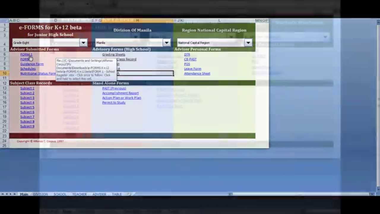 Teacher e Forms (Original) Tutorial 1