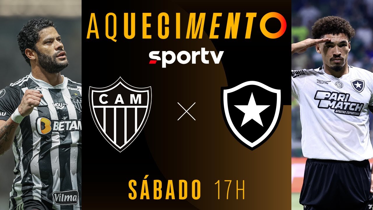 ATLÉTICO-MG X BOTAFOGO | AQUECIMENTO AO VIVO COM IMAGENS | CONMEBOL LIBERTADORES  | #live | sportv