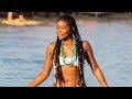 Gabrielle Union 47 Is Flawless In Striped Bikini As She Cools Off In Her Swimming Pool See Pics