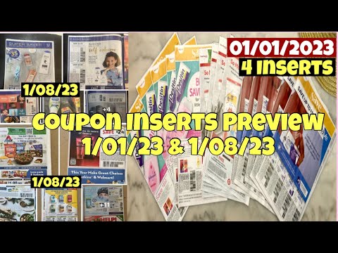 COUPON INSERTS PREVIEW 1/01/2023 & 1/08/2023 /WHAT COUPONS ARE WE GETTING ? #extremecouponing