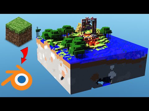🎬🎥Animation Tutorial Episode 2🎬🎥 Minecraft World in Blender