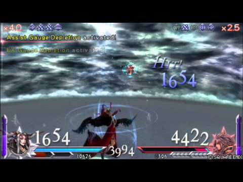 [Dissidia 012 Online] Ultimecia (Jet) vs WoL, Tidus (Akai) M1, M2