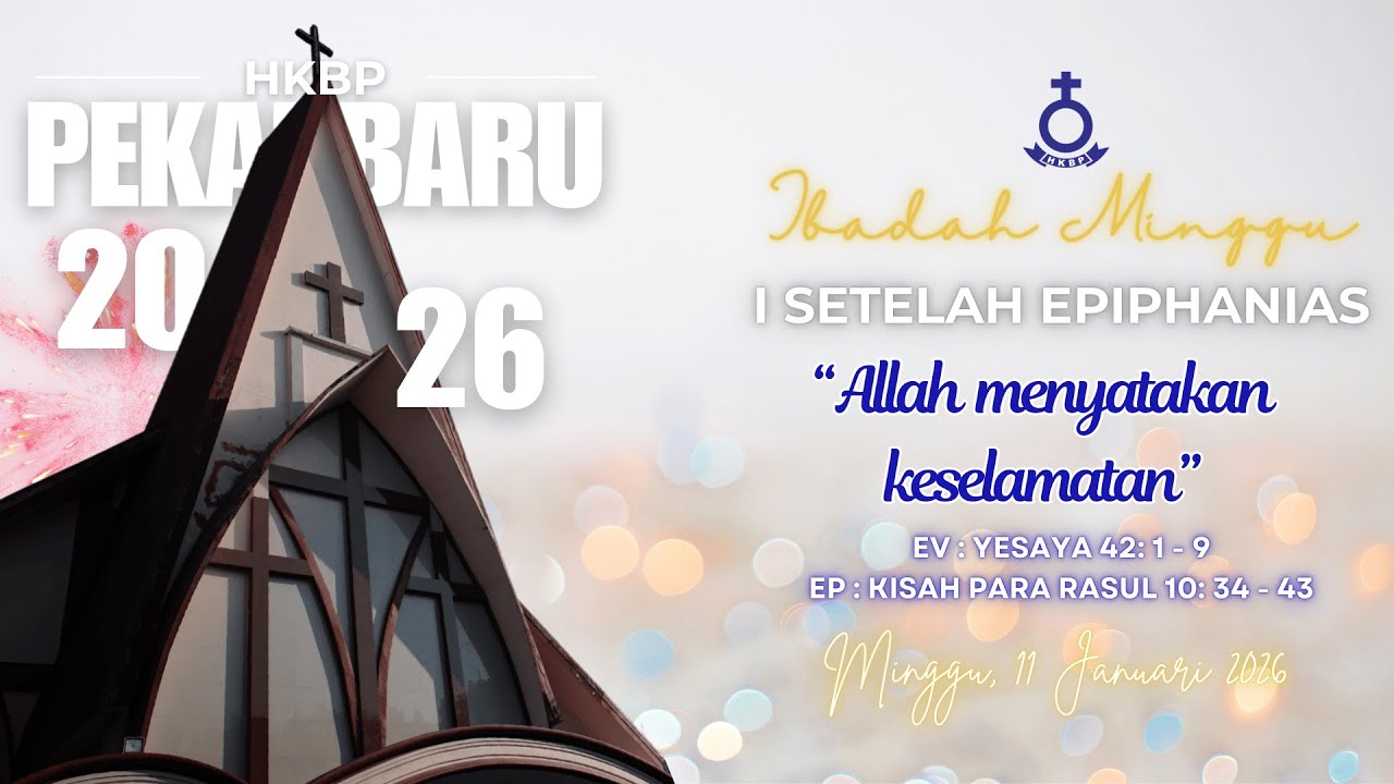 KEBAKTIAN MINGGU : 09.00 WIB