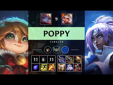Poppy Jungle vs Qiyana - EUW Challenger Patch 25.16