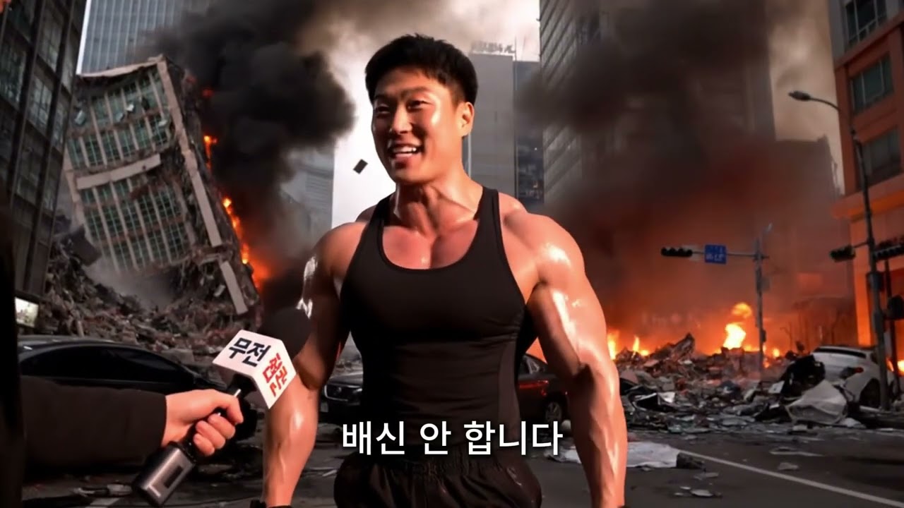 서울에 행성 충돌! 시민들의 반응 (Google Veo 3)