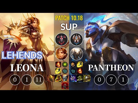 HLE Lehends Leona vs Pantheon Sup - KR Patch 10.18