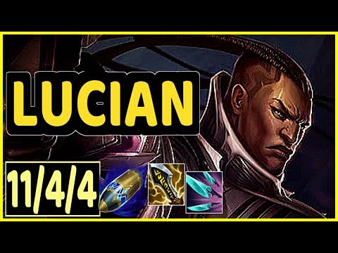 LUCIAN VS MISS FORTUNE - 11/4/4 KDA ADC GAMEPLAY