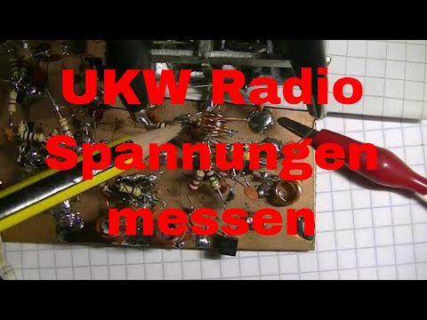 Selbstbau UKW Radio Spannungen messen und Reichweitentest - eflose #1114