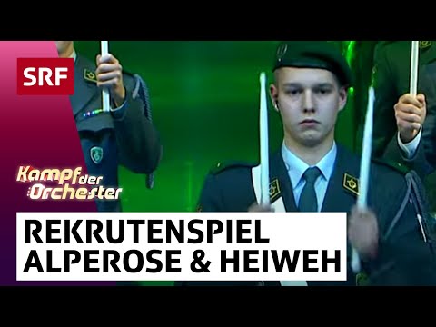 Das Rekrutenspiel der Schweizer Militärmusik: Alperose und Heiweh | Kampf der Orchester | SRF