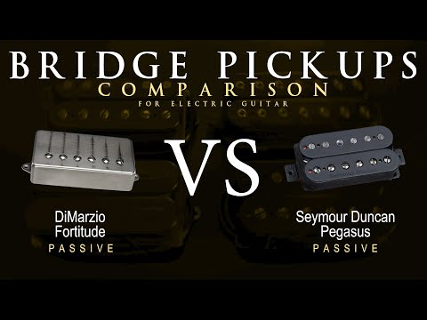 DiMarzio FORTITUDE vs Seymour Duncan PEGASUS - Bridge Guitar Pickup Comparison Tone Demo