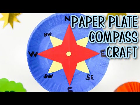 Paper Plate Compass Craft | Camping Craft for Kids!