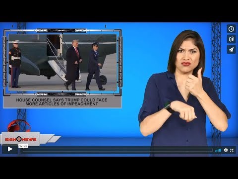 House counsel says Trump could face more articles of impeachment (ASL - 12.24.19)