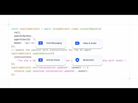 Welcome to Stream 💬 Chat, Feeds, Video & Moderation APIs thumbnail