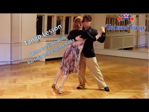 PREVIEW Tango Lesson - Ocho cortado with barrida and enganchada