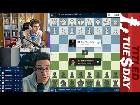 TITLED TUESDAY! GM Daniel Naroditsky vs GM Fabiano Caruana