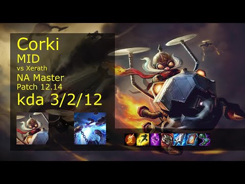 Rank 2 NA Corki Mid: Corki vs Xerath