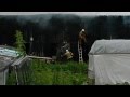 Пожар сарая в Александровском 10 07 2014 