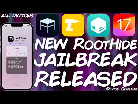 RootHide Bootstrap JAILBREAK RELEASED! With SpringBoard (Home Screen) & App Tweaks (iOS 15 - 17.0)