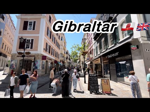 Gibraltar UK 🇬🇧 Walking Tour April 26, 2025 4K 60fps HD