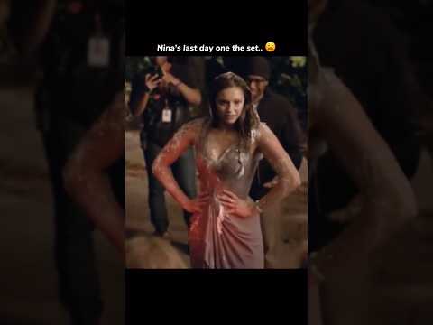 Nina's Last Day On Set 🥰 #elena #ninadobrev #tvd #edits