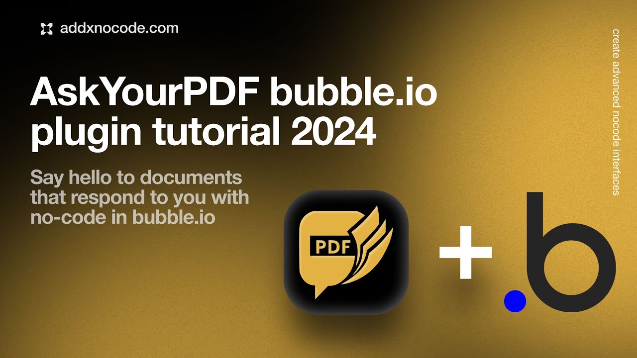 AskYourPDF bubble.io Plugin demo video