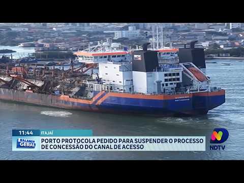 Porto protocola pedido para suspender concessão do canal de acesso