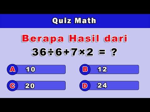 QUIZ MATEMATIKA LEVEL MUDAH KE SULIT | MATH QUIZ | CC244
