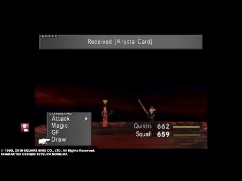 Getting a Krysta card-FINAL FANTASY VIII Remastered