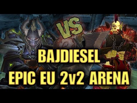 Bajheera - INSANE Warr/Priest vs Hunter/Druid 2v2 Arena - 5.4 EU Warrior PvP