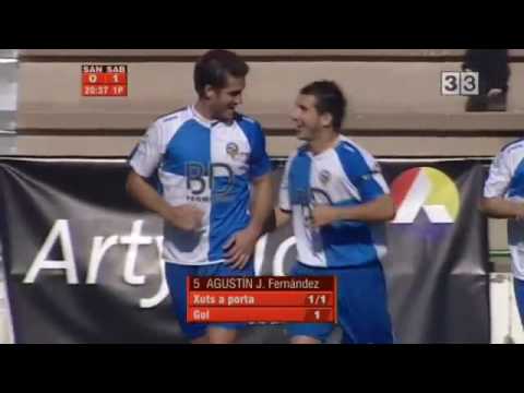 Sant Andreu vs. CE. Sabadell (1r. Gol-- Agustín)
