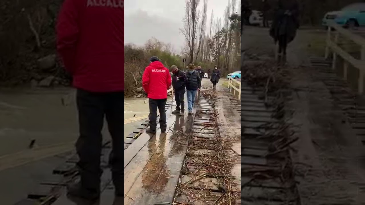 (VIDEO) Vecinos piden reparación urgente de puente al interior del Santuario Achibueno
