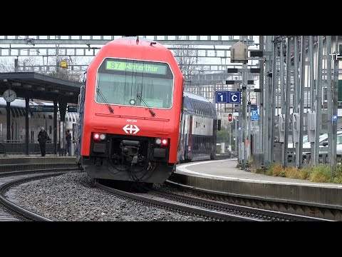 S-Bahn Zürich in Uetikon am See, S7 Winterthur S7 Rapperswil  S6 Baden