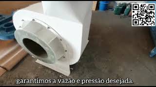 Exaustor Centrífugo à Prova de Explosão em Fibra