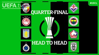 #UECL QUARTER-FINALS | HEAD TO HEADS