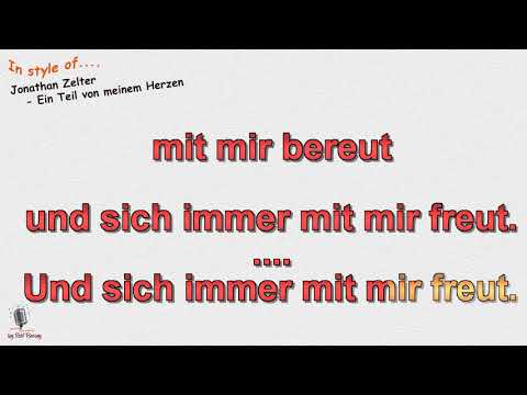 Jonathan Zelter - Ein Teil von meinem Herzen (Cover by rolf rattay)